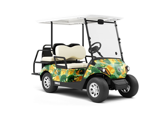 Chameleon Sight Reptile Wrapped Golf Cart
