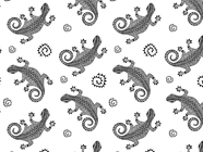 Grecian Geckos Reptile Vinyl Wrap Pattern
