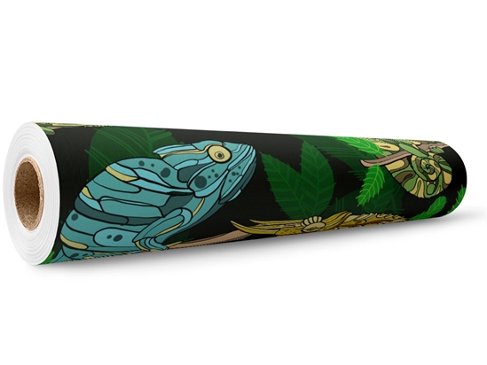 Psychedelic Chameleons Reptile Wrap Film Wholesale Roll