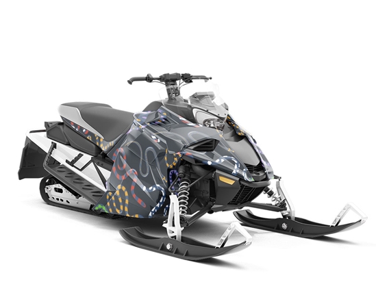 No Hissing Reptile Custom Wrapped Snowmobile