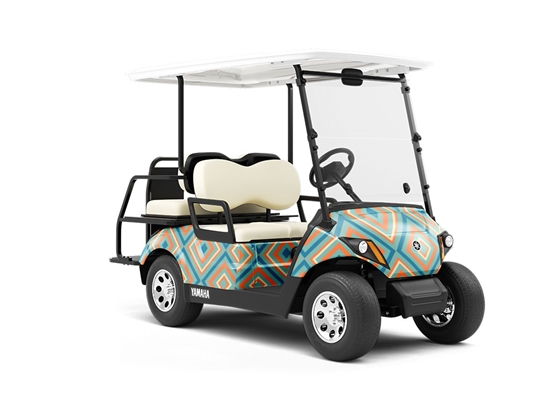 Lets Groove Retro Wrapped Golf Cart