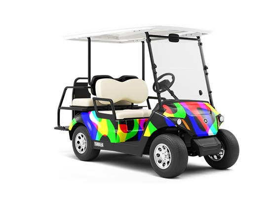 Beyond Darkness Retro Wrapped Golf Cart
