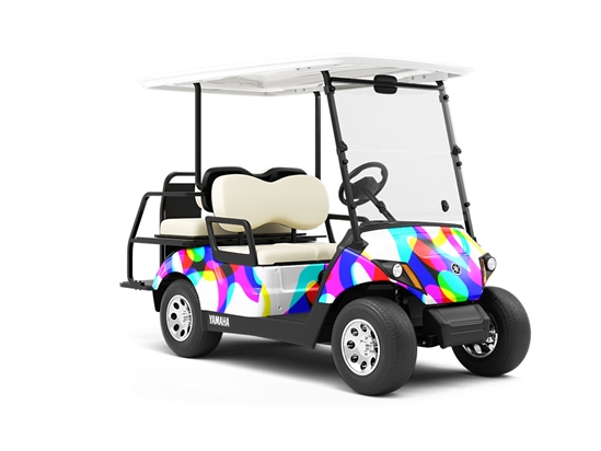 Dont Look Now Retro Wrapped Golf Cart