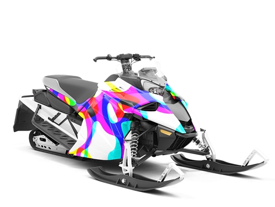Dont Look Now Retro Custom Wrapped Snowmobile