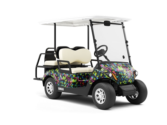 Dont Need Roads Retro Wrapped Golf Cart