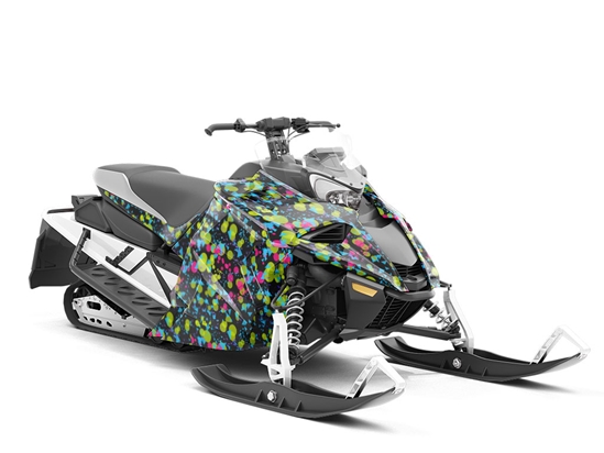 Dont Need Roads Retro Custom Wrapped Snowmobile