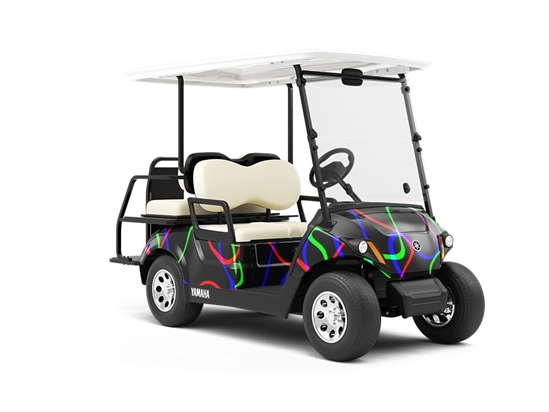 Finite Frustration Retro Wrapped Golf Cart