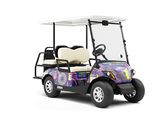 Analog Love Retro Wrapped Golf Cart