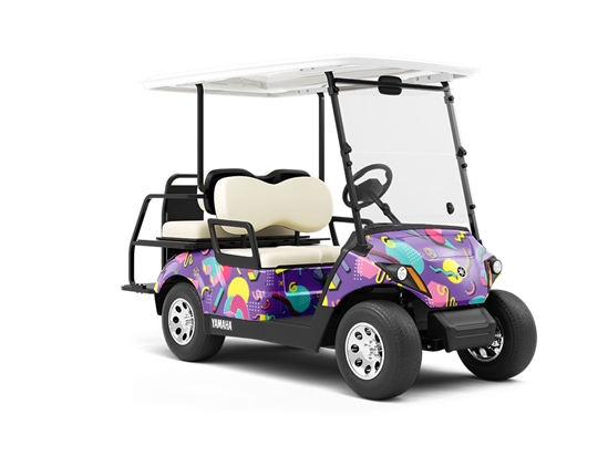 Ghost Town Retro Wrapped Golf Cart