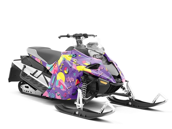 Ghost Town Retro Custom Wrapped Snowmobile