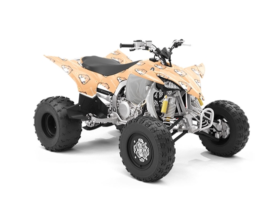 Pixelated Gold Rodent ATV Wrapping Vinyl