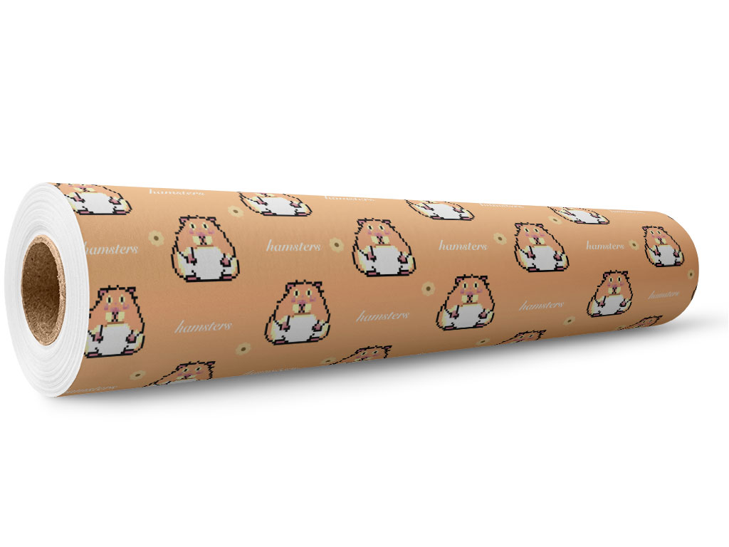 Pixelated Gold Rodent Wrap Film Wholesale Roll