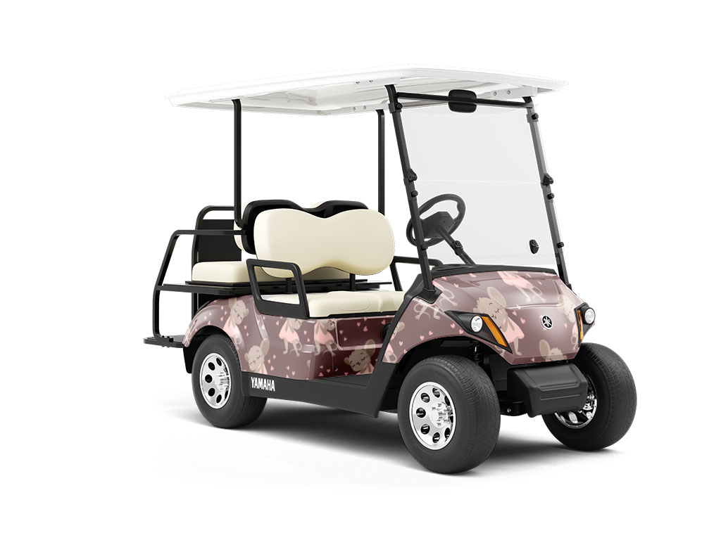 Miss Fancy Rodent Wrapped Golf Cart
