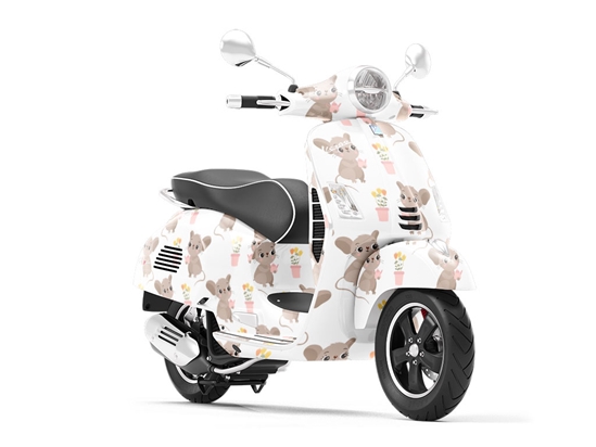Mousy Garden Rodent Vespa Scooter Wrap Film