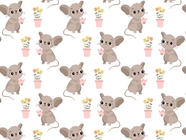 Mousy Garden Rodent Vinyl Wrap Pattern