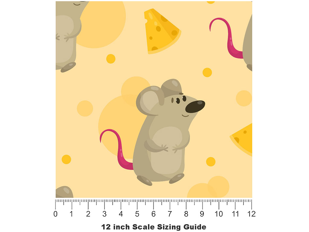 New York Living Rodent Vinyl Film Pattern Size 12 inch Scale