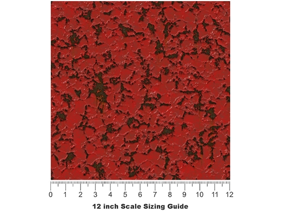 Red Alloy Rust Vinyl Film Pattern Size 12 inch Scale