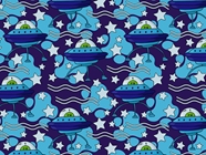 Beamed Up Science Fiction Vinyl Wrap Pattern