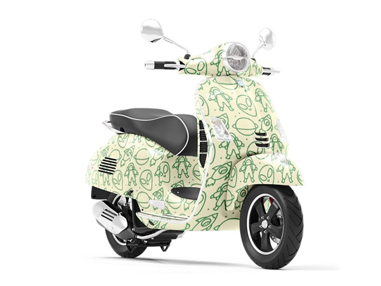 Claiming Worlds Science Fiction Vespa Scooter Wrap Film