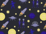 Interplanetary Honeymoon Science Fiction Vinyl Wrap Pattern