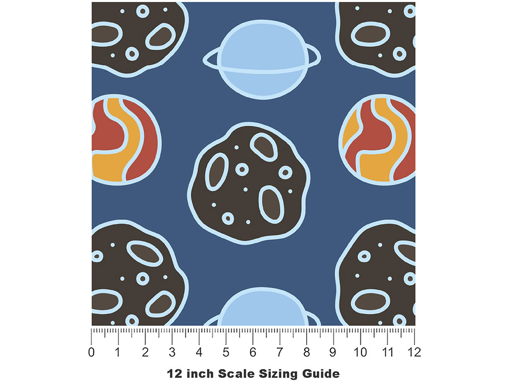 Lost Space Science Fiction Vinyl Film Pattern Size 12 inch Scale