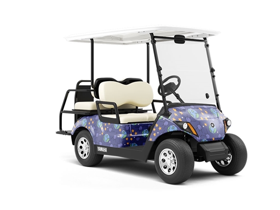 Off Planet Science Fiction Wrapped Golf Cart
