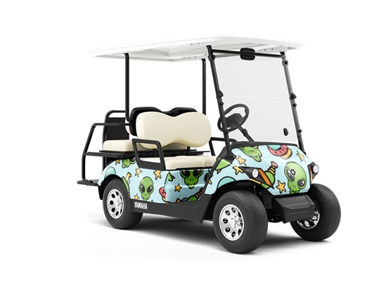 To Your Leader Science Fiction Wrapped Golf Cart