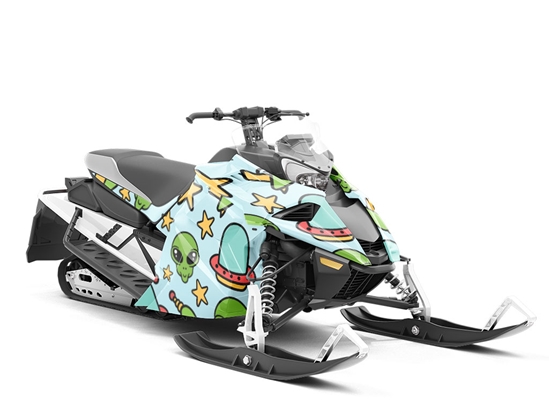 To Your Leader Science Fiction Custom Wrapped Snowmobile