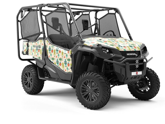 Green Gearheads Science Fiction Utility Vehicle Vinyl Wrap