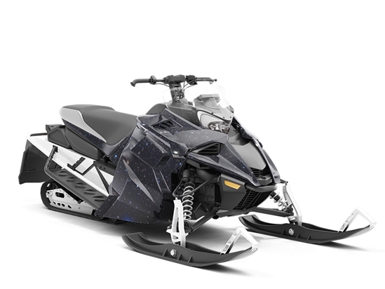 Blue Night Science Fiction Custom Wrapped Snowmobile