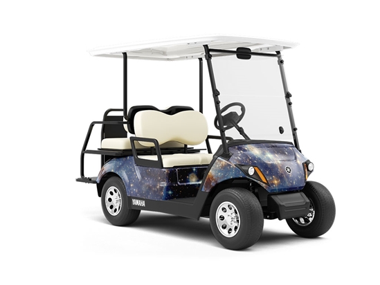 Blue Sky River Science Fiction Wrapped Golf Cart
