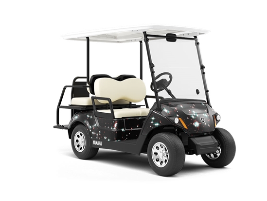 Bright Sparkles Science Fiction Wrapped Golf Cart