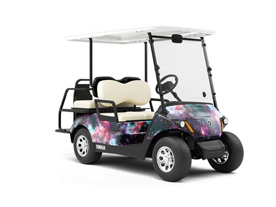 Cloud Field Science Fiction Wrapped Golf Cart