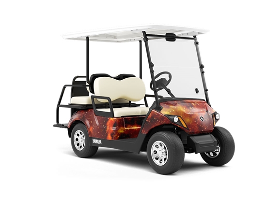 Fire Land Science Fiction Wrapped Golf Cart