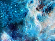 Nebula Sapphire Science Fiction Vinyl Wrap Pattern