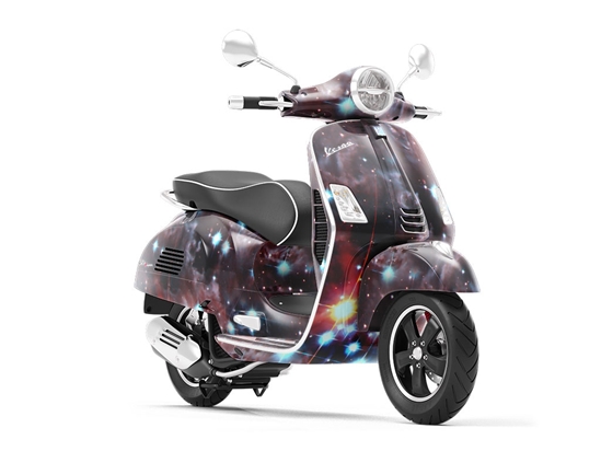 Red Stars Science Fiction Vespa Scooter Wrap Film