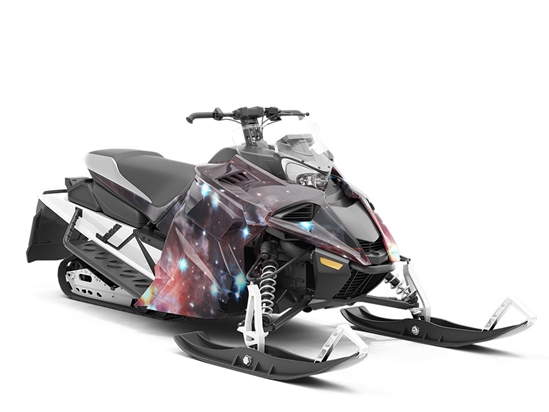 Red Stars Science Fiction Custom Wrapped Snowmobile
