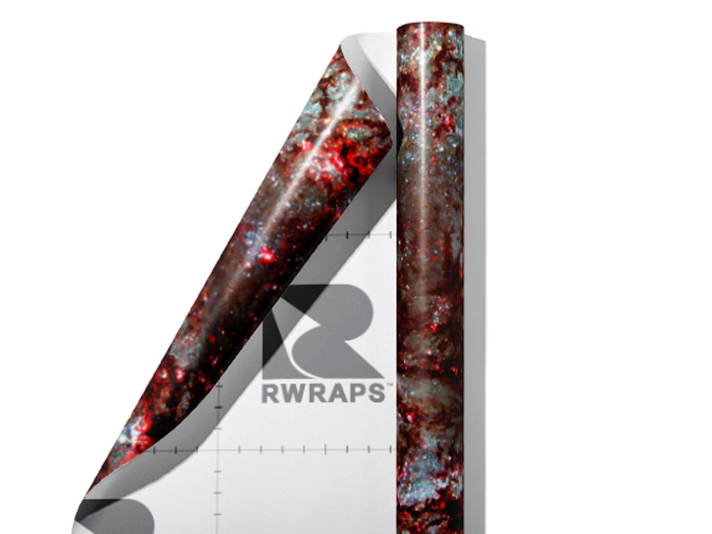 Red Swirl Science Fiction Wrap Film Sheets