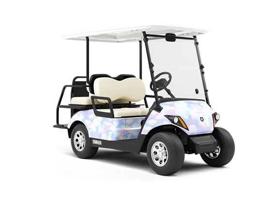 Spotted Dusk Sky Wrapped Golf Cart