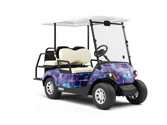 Thunderous Echoes Sky Wrapped Golf Cart