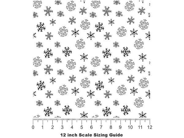 Cold Snap Snow Vinyl Film Pattern Size 12 inch Scale
