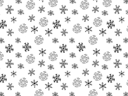 Cold Snap Snow Vinyl Wrap Pattern