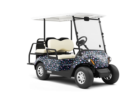 Snowflake Kisses Snow Wrapped Golf Cart