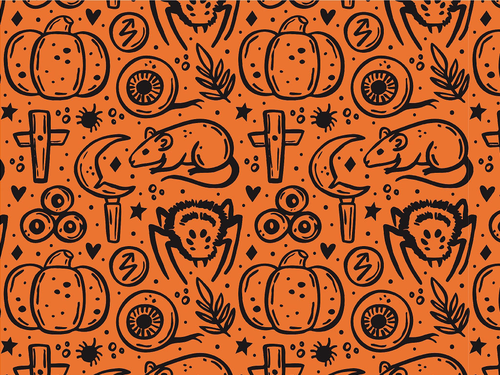 Pest Parade Spooky Fun Vinyl Wrap Pattern