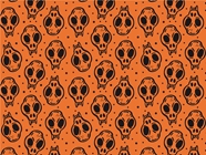 Werewolf Skull Spooky Fun Vinyl Wrap Pattern