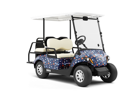 Lets Play Sport Wrapped Golf Cart