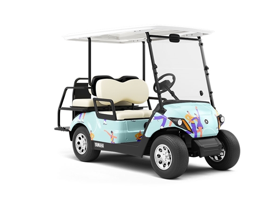 Twin Figures Sport Wrapped Golf Cart