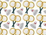 Badminton Practice Sport Vinyl Wrap Pattern