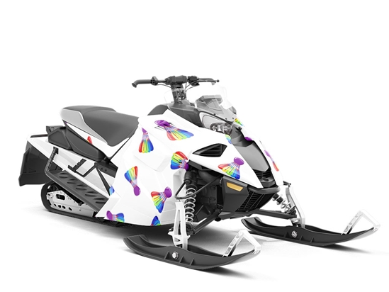 Rainbow Birdies Sport Custom Wrapped Snowmobile
