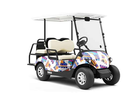 Inline Boardwalk Sport Wrapped Golf Cart